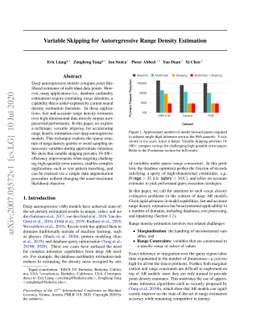 Variable Skipping for Autoregressive Range Density Estimation