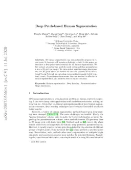 Deep Patch-based Human Segmentation