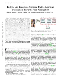 ECML: An Ensemble Cascade Metric Learning Mechanism towards Face
  Verification