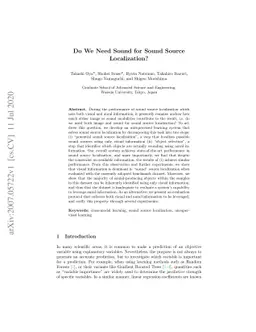 Do We Need Sound for Sound Source Localization?