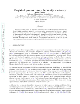 Empirical process theory for locally stationary processes