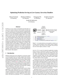 Optimizing Prediction Serving on Low-Latency Serverless Dataflow