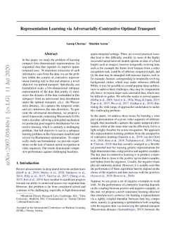 Representation Learning via Adversarially-Contrastive Optimal Transport