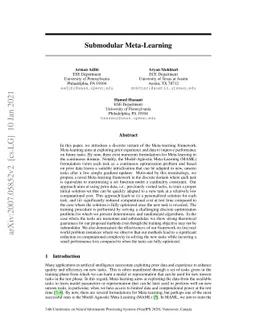 Submodular Meta-Learning