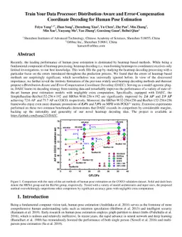 Train Your Data Processor: Distribution-Aware and Error-Compensation
  Coordinate Decoding for Human Pose Estimation