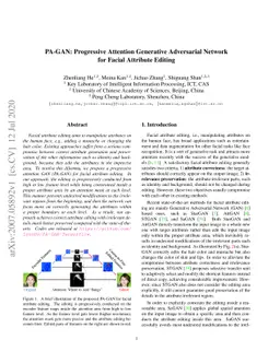 PA-GAN: Progressive Attention Generative Adversarial Network for Facial
  Attribute Editing