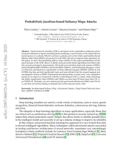 Probabilistic Jacobian-based Saliency Maps Attacks