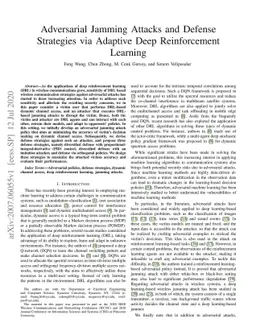 Adversarial jamming attacks and defense strategies via adaptive deep
  reinforcement learning