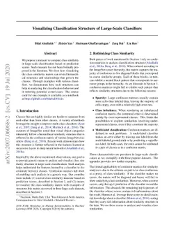 Visualizing Classification Structure of Large-Scale Classifiers