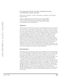 A Comparative Study on Polyp Classification using Convolutional Neural
  Networks