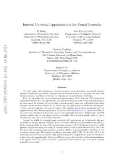 Interval Universal Approximation for Neural Networks
