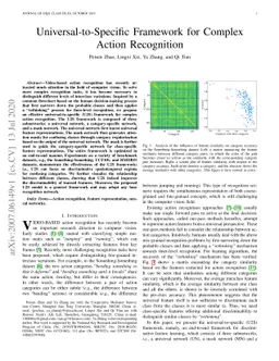 Universal-to-Specific Framework for Complex Action Recognition