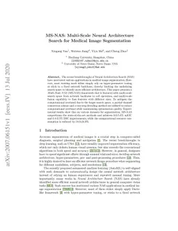 MS-NAS: Multi-Scale Neural Architecture Search for Medical Image
  Segmentation