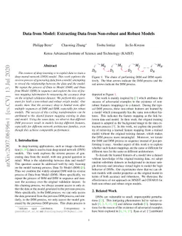 Data from Model: Extracting Data from Non-robust and Robust Models