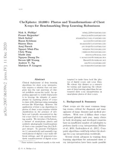 CheXphoto: 10,000+ Photos and Transformations of Chest X-rays for
  Benchmarking Deep Learning Robustness