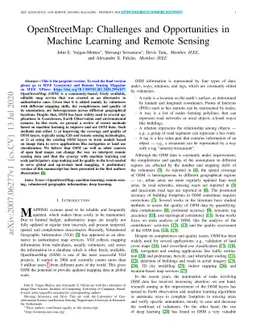 OpenStreetMap: Challenges and Opportunities in Machine Learning and
  Remote Sensing