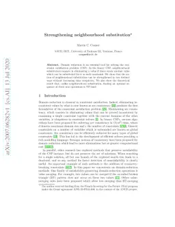 Strengthening neighbourhood substitution