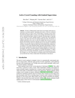 Active Crowd Counting with Limited Supervision