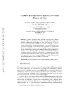 Multiple Sound Sources Localization from Coarse to Fine