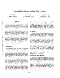 Fashion-IQ 2020 Challenge 2nd Place Team's Solution