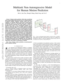 Multitask Non-Autoregressive Model for Human Motion Prediction