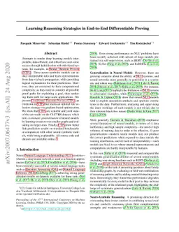 Learning Reasoning Strategies in End-to-End Differentiable Proving