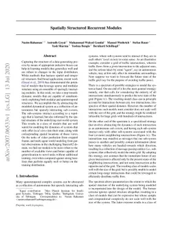 S2RMs: Spatially Structured Recurrent Modules