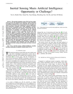 Inertial Sensing Meets Artificial Intelligence: Opportunity or
  Challenge?