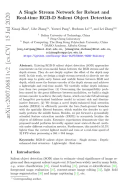 A Single Stream Network for Robust and Real-time RGB-D Salient Object
  Detection