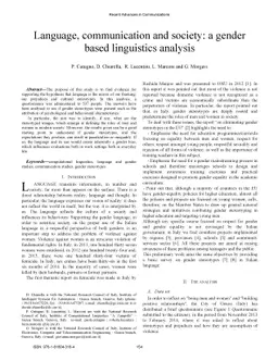 Language, communication and society: a gender based linguistics analysis