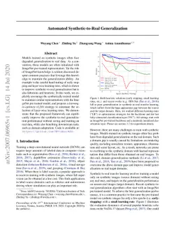 Automated Synthetic-to-Real Generalization