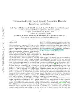 Unsupervised Multi-Target Domain Adaptation Through Knowledge
  Distillation