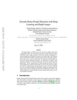 Towards Dense People Detection with Deep Learning and Depth images