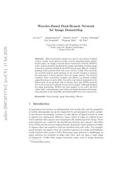 Wavelet-Based Dual-Branch Network for Image Demoireing