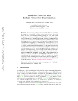 Multiview Detection with Feature Perspective Transformation