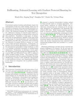 FedBoosting: Federated Learning with Gradient Protected Boosting for
  Text Recognition