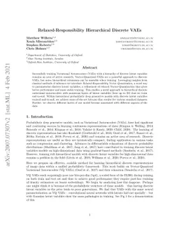 Relaxed-Responsibility Hierarchical Discrete VAEs