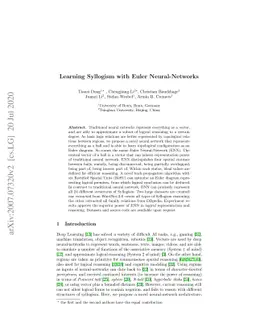 Learning Syllogism with Euler Neural-Networks