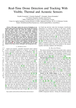 Real-Time Drone Detection and Tracking With Visible, Thermal and
  Acoustic Sensors