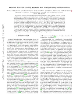 Atomistic Structure Learning Algorithm with surrogate energy model
  relaxation