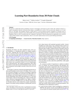 Learning Part Boundaries from 3D Point Clouds