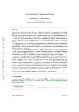 Defeasible RDFS via Rational Closure