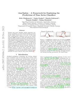 timeXplain -- A Framework for Explaining the Predictions of Time Series
  Classifiers