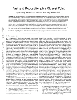 Fast and Robust Iterative Closest Point