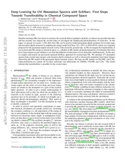 Deep Learning for UV Absorption Spectra with SchNarc: First Steps
  Towards Transferability in Chemical Compound Space