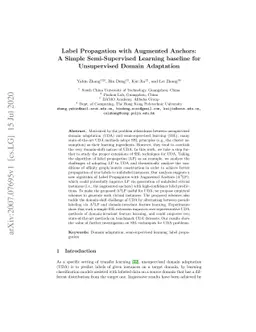 Label Propagation with Augmented Anchors: A Simple Semi-Supervised
  Learning baseline for Unsupervised Domain Adaptation