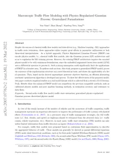 Macroscopic Traffic Flow Modeling with Physics Regularized Gaussian
  Process: Generalized Formulations