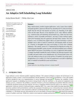 An Adaptive Self-Scheduling Loop Scheduler