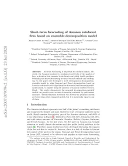 Short-term forecasting of Amazon rainforest fires based on ensemble
  decomposition model