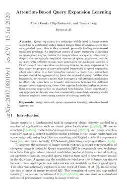 Attention-Based Query Expansion Learning